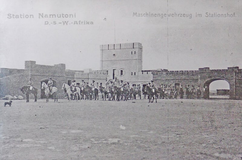 German Schutztruppe in Namutoni 1905